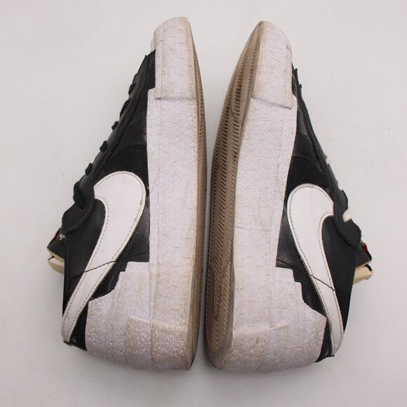 Nike x Sacai Blazer Low Men\'s Size 11.5 Black White Patent Leather DM6443-001 main image 5